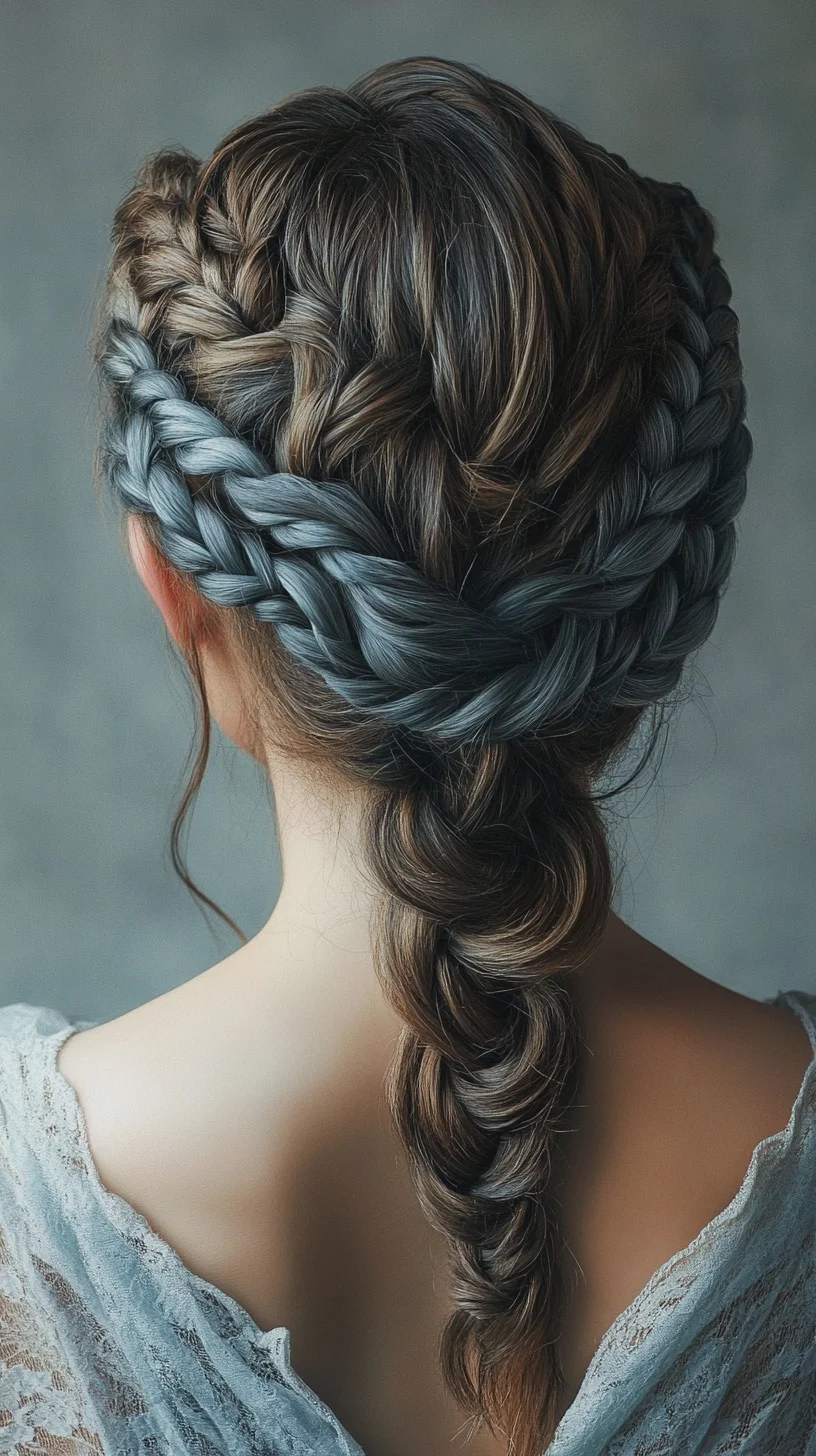 Embrace Elegance: A Stunning Dual-Tone Braid Crown for Every Occasion