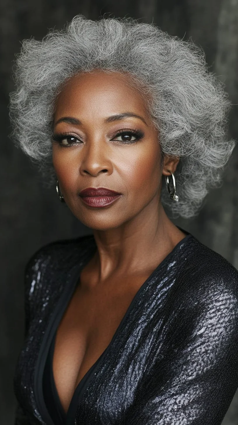 Embrace Elegance: The Timeless Beauty of Voluminous Silver Curls