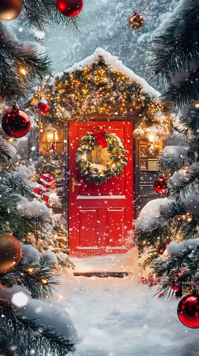 Embrace Enchantment: The Allure of a Festive Winter Wonderland Entryway