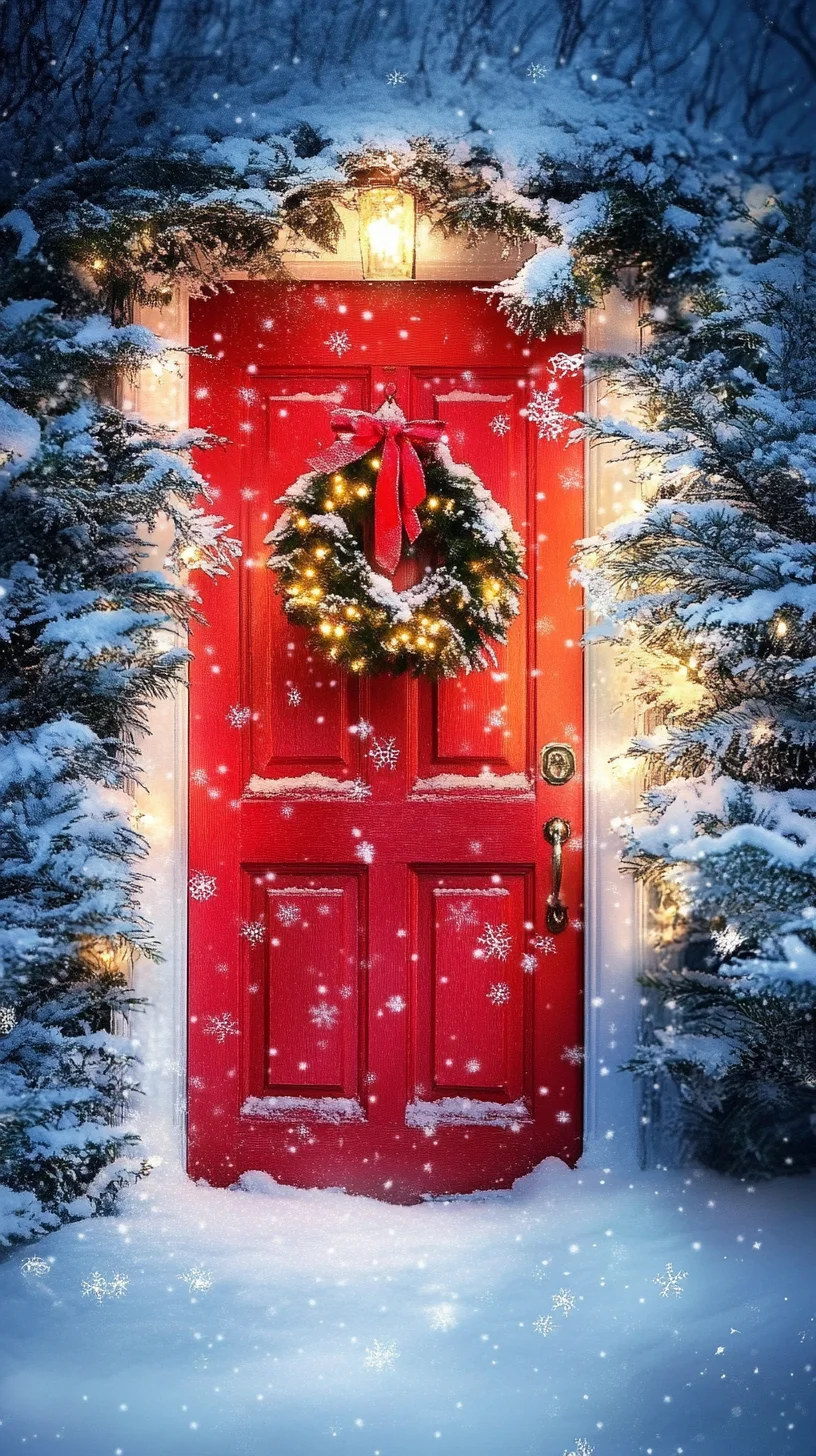Embrace Festive Cheer with a Cozy Winter Wonderland Entryway