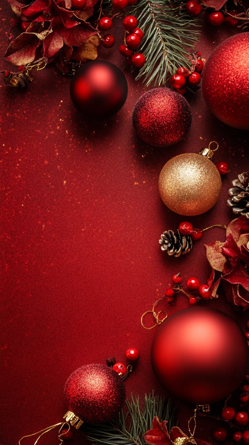 Embrace Festive Elegance with Rich Red and Gold Holiday Decor