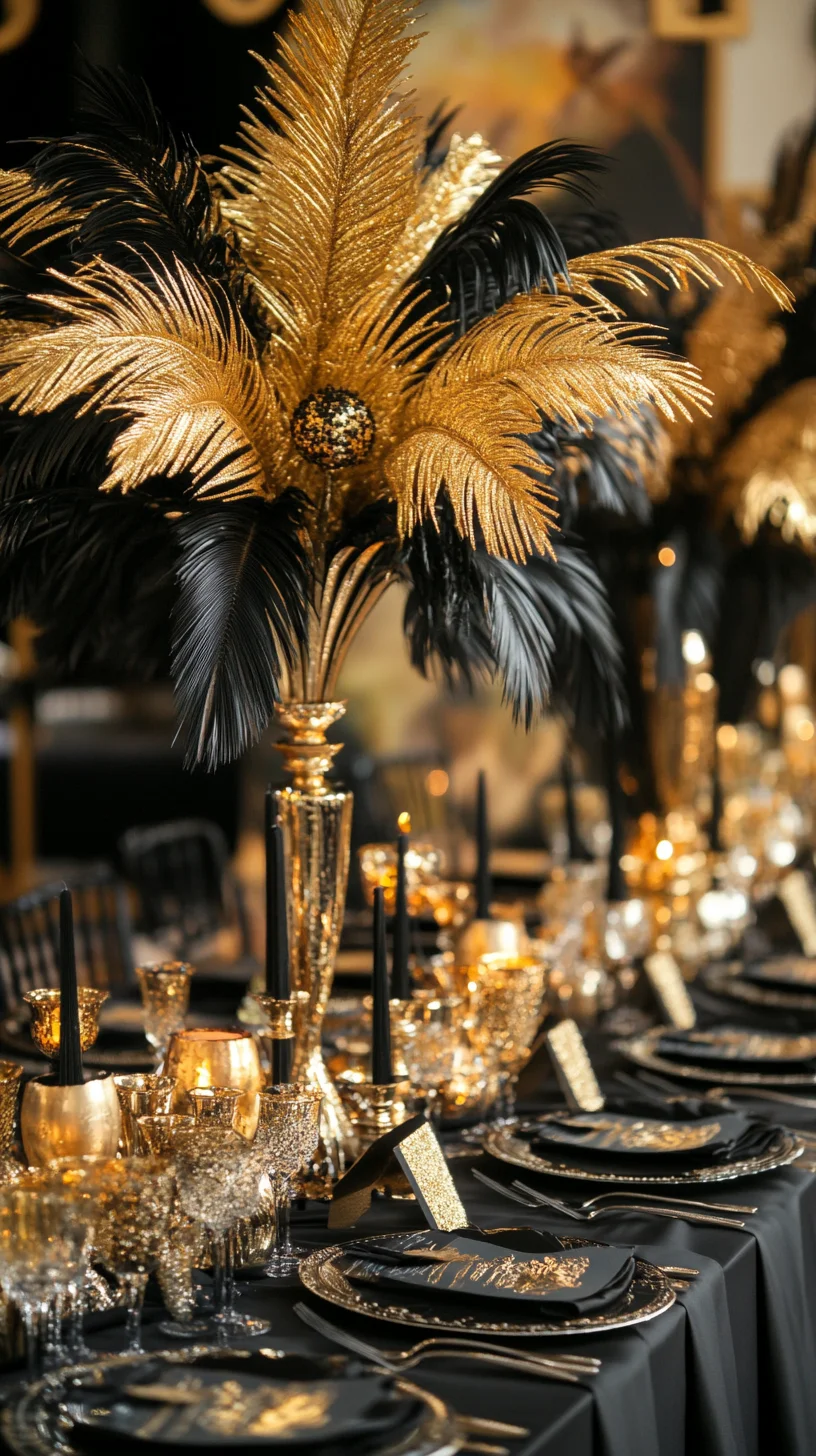 Embrace Glamour: Stunning Black and Gold Elegance for Your Home Decor