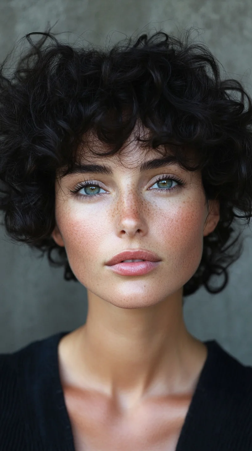 Embrace Natural Beauty with Effortlessly Chic Short Curly Locks