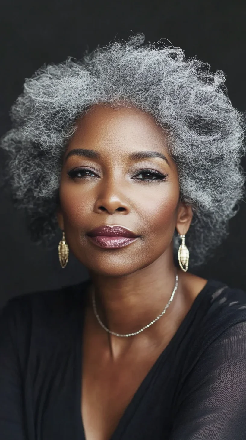 Embrace Natural Elegance: Effortless Curly Gray Hair for Timeless Beauty