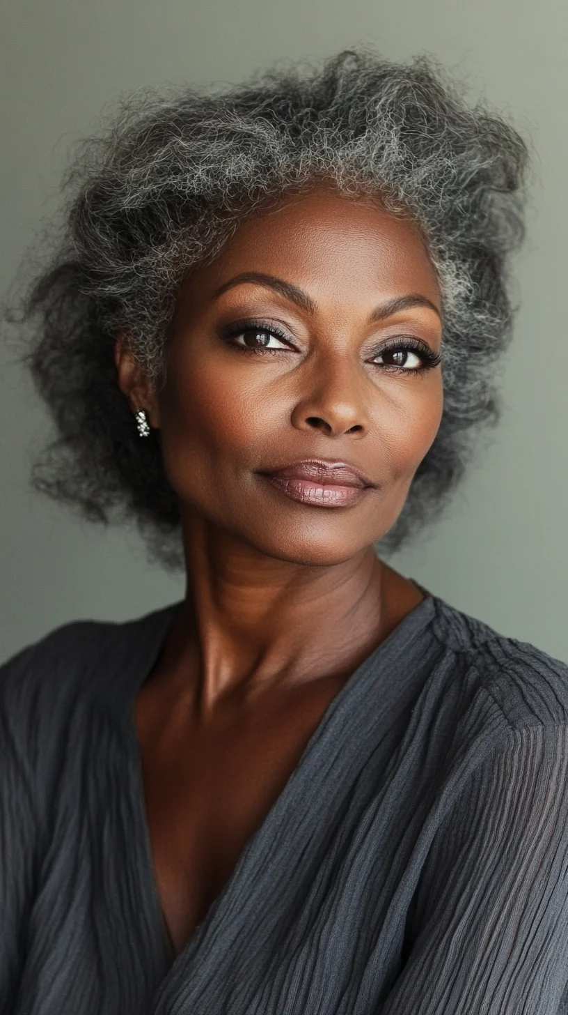 Embrace Natural Elegance: The Timeless Beauty of Soft, Gray Curls