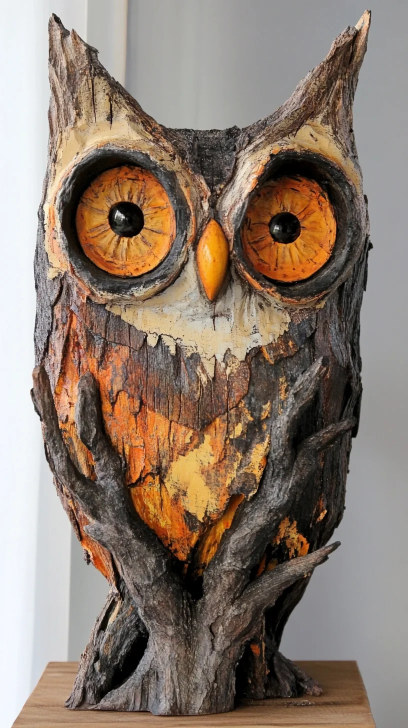 Embrace Nature’s Charm with This Rustic Owl Decor Piece