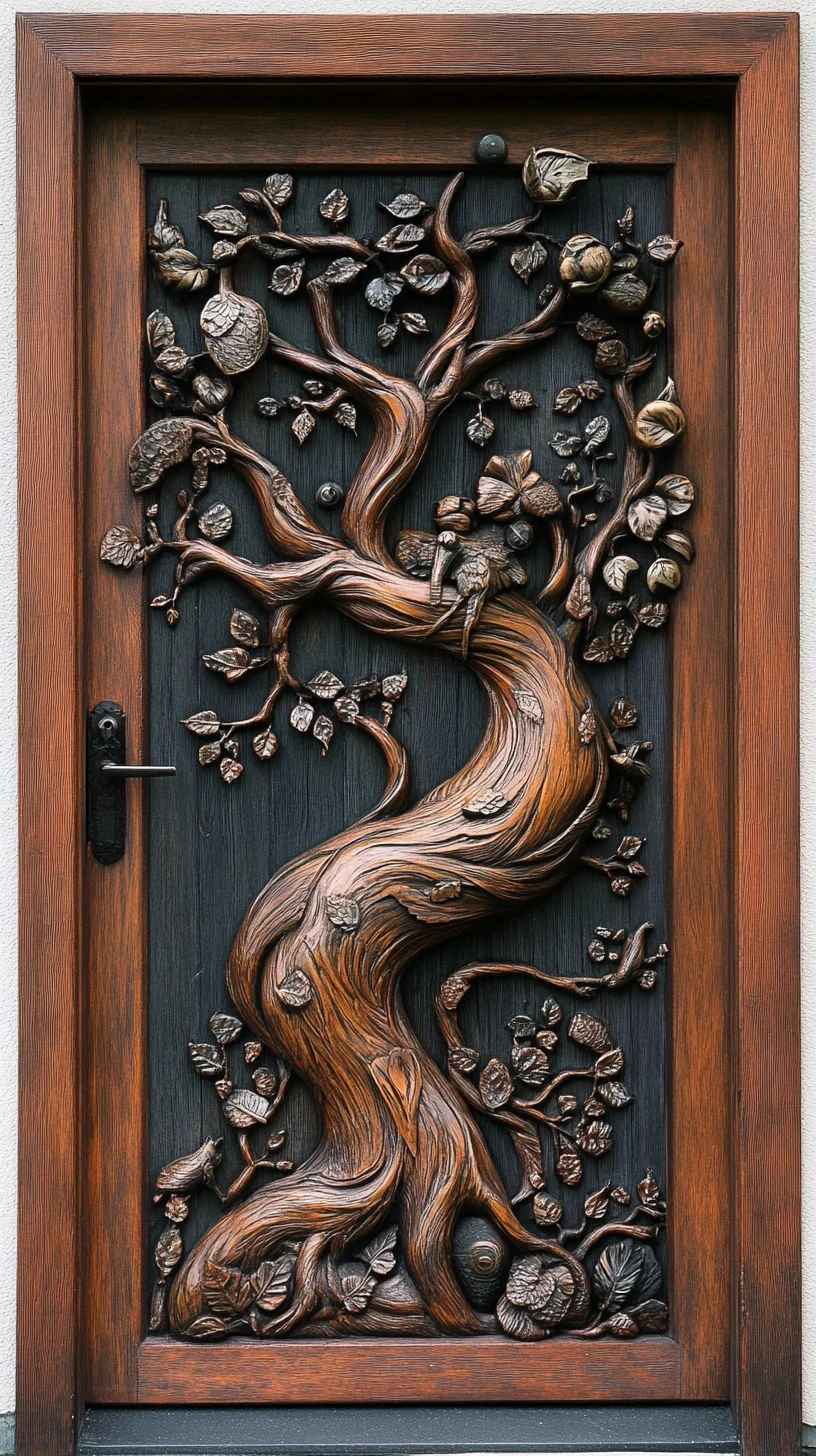 Embrace Nature’s Elegance: Captivating Carved Wood Doors for a Sustainable Home