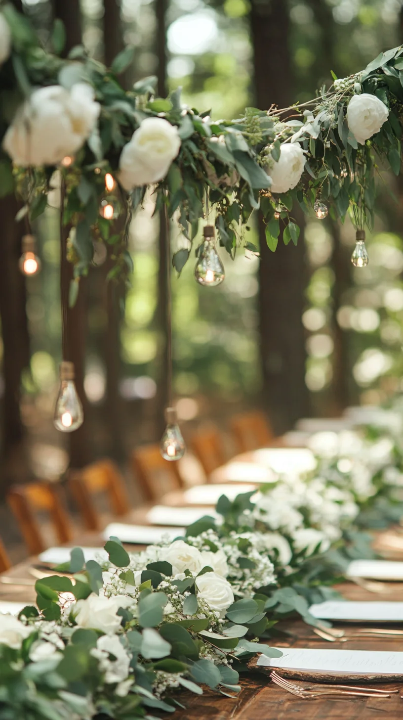 Embrace Nature's Elegance with a Romantic Outdoor Dining Arrangement