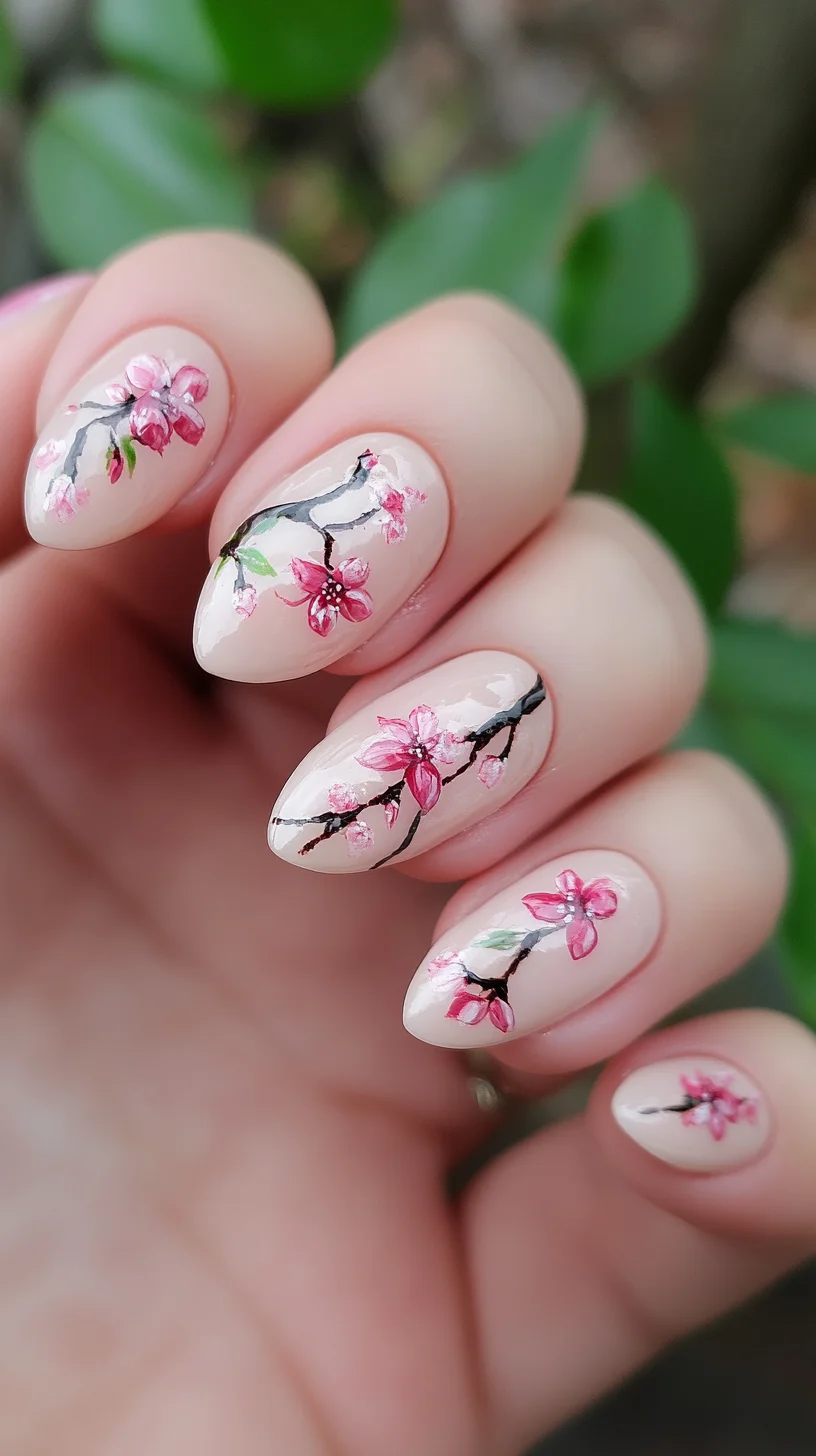 Embrace Nature's Elegance with Blossom-Inspired Nail Art