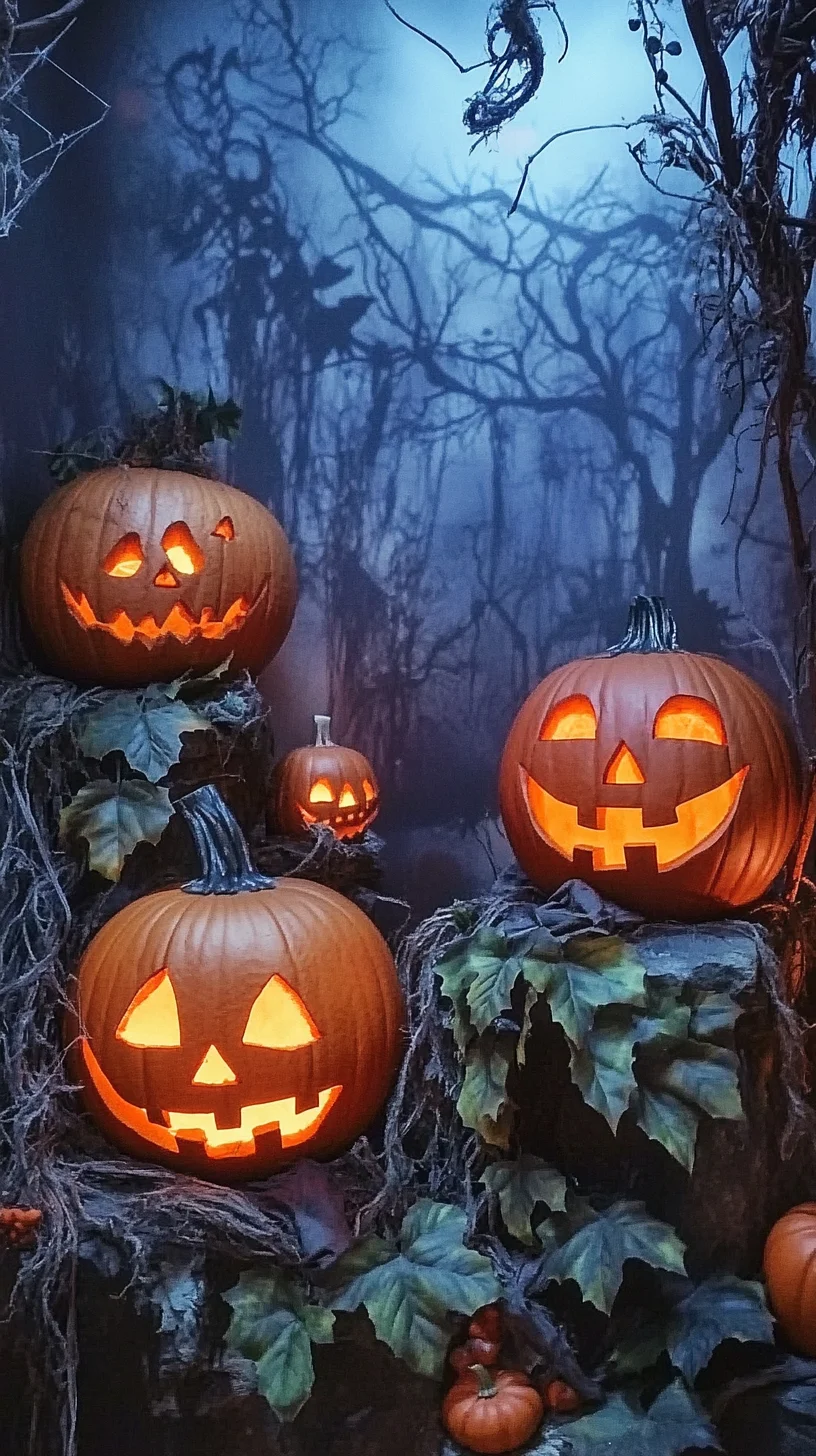 Embrace Spooktacular Vibes with Charming Halloween Pumpkin Decor