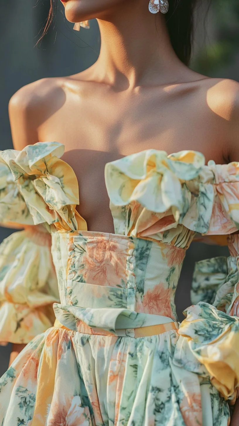 Embrace Spring Elegance: The Floral Off-Shoulder Dress for Effortless Femininity