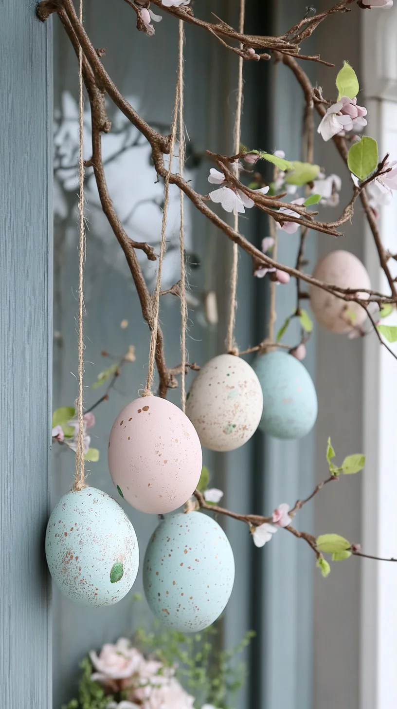 Embrace Spring Elegance with Pastel Egg Decorations for a Whimsical Touch