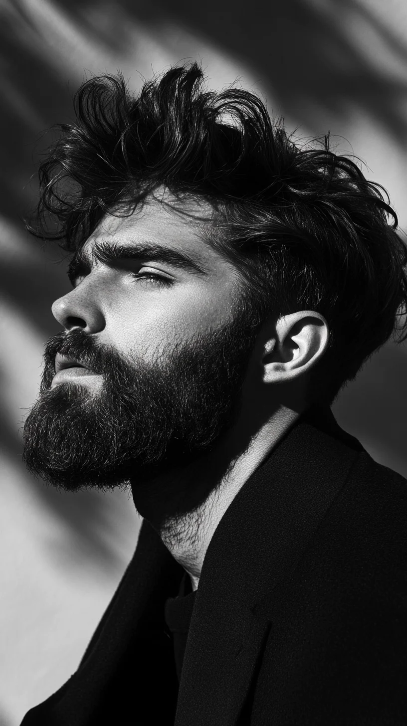 Embrace the Bold: Mastering Textured Hair and a Rugged Beard for Unforgettable Style