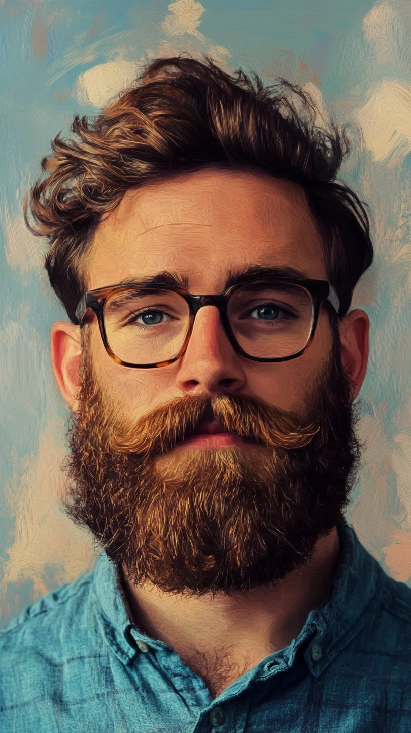 Embrace the Bold: The Full Beard with Distinctive Mustache Twist