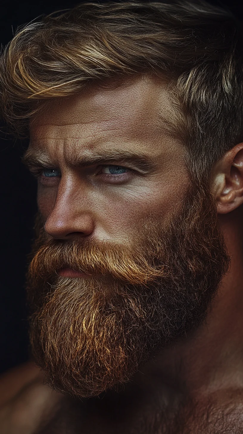Embrace the Bold: The Majestic Full Beard with Curled Tips