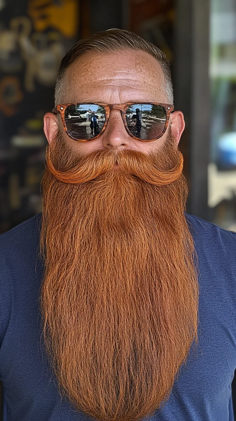 Embrace the Bold: The Majestic Full Beard with Twisted Mustache