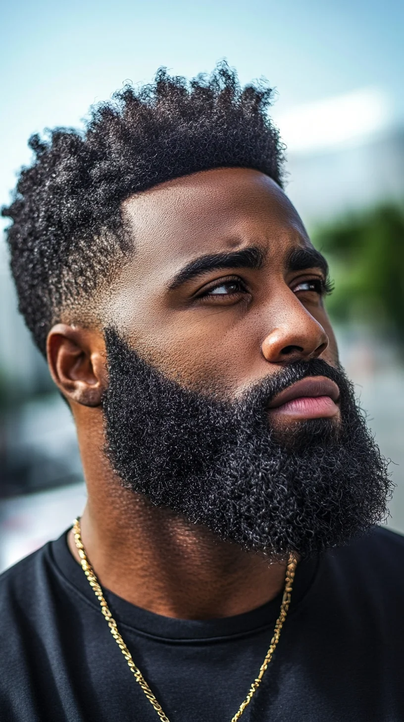 Embrace the Bold: The Statement-Making Full Beard with Defined Lines