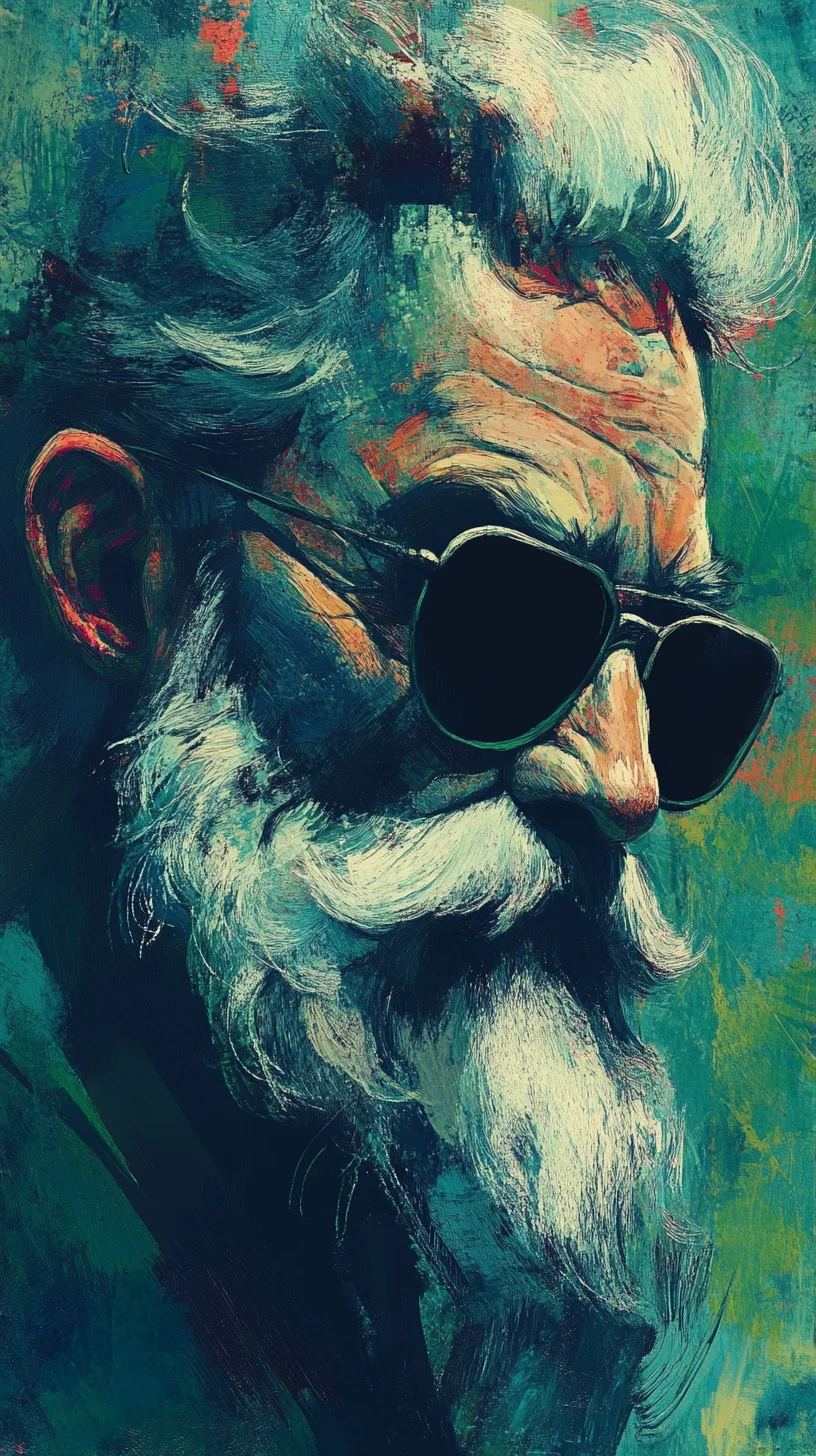 Embrace the Distinguished Charm of a Full, Flowing Beard with Stylish Moustache