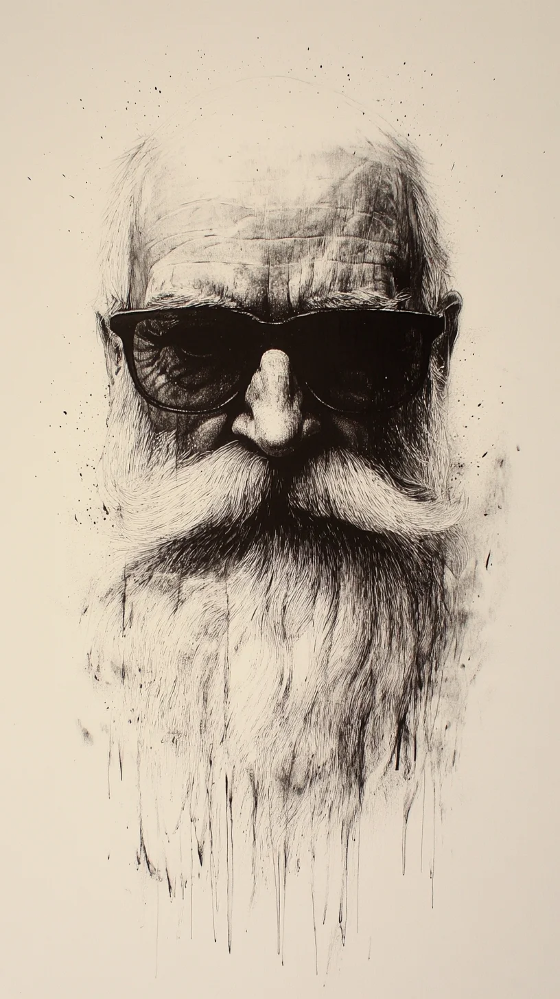 Embrace the Distinguished Look of a Full, Flowing Beard with Mustache