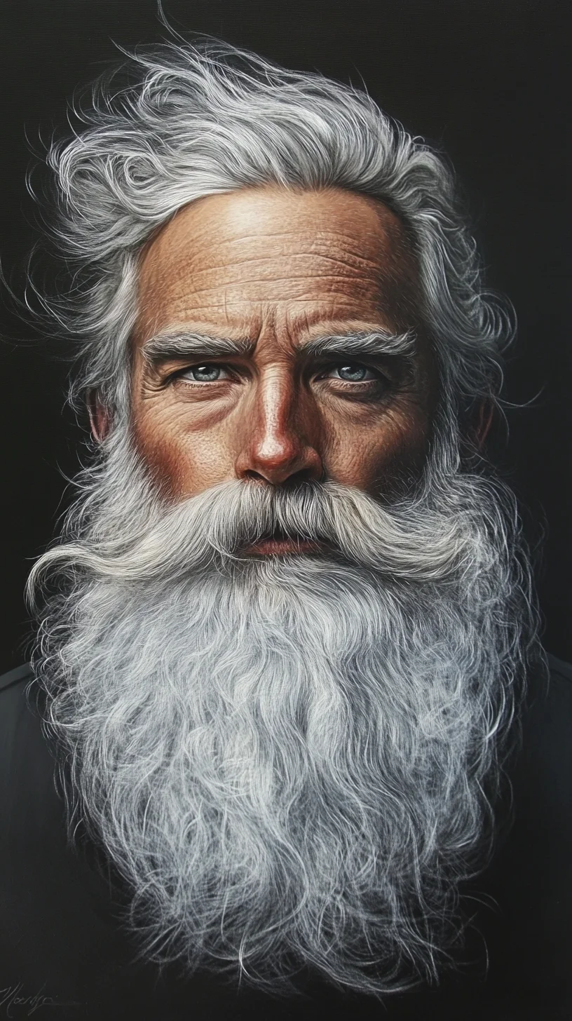 Embrace the Distinguished Look of a Majestic Silver Beard