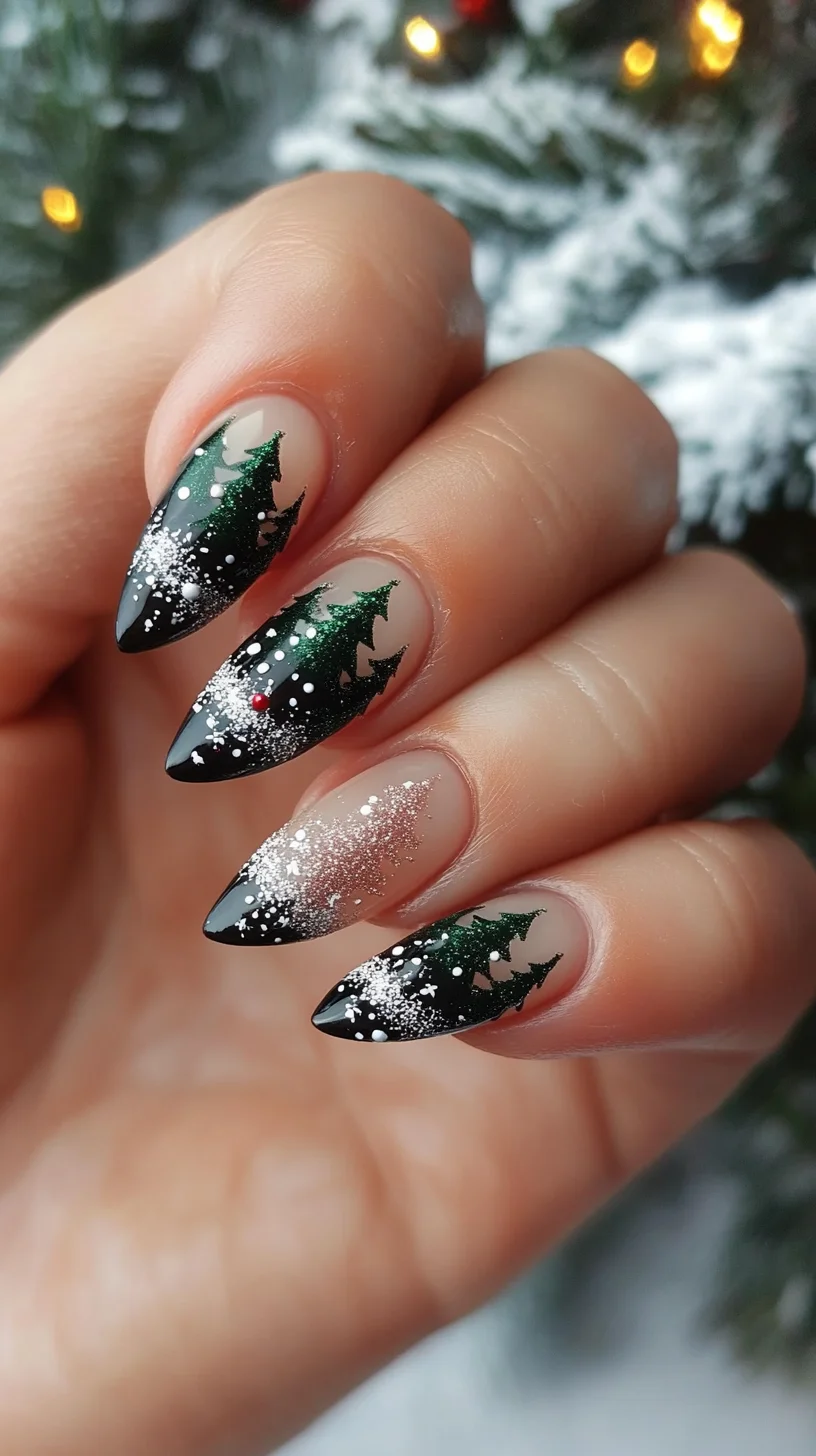 Embrace the Holiday Spirit with Enchanting Winter Wonderland Nails!