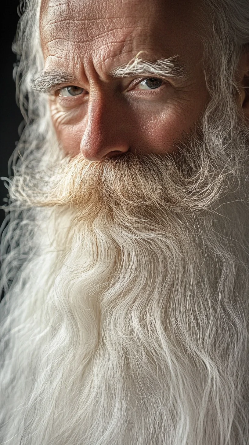 Embrace the Majestic Flow: The Timeless Long Beard with Character