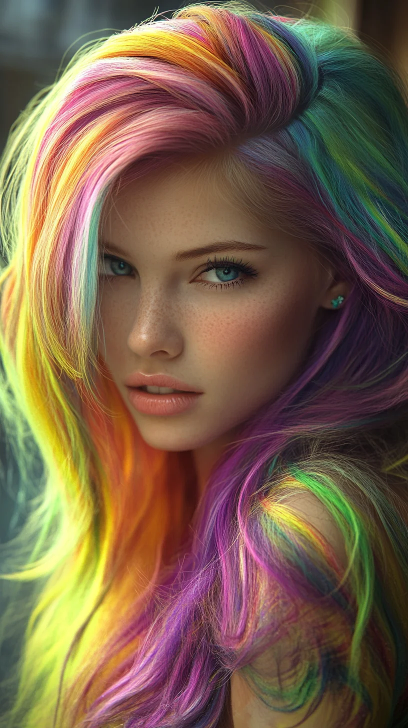 Embrace the Rainbow: Vibrant Layers for a Bold, Expressive Look