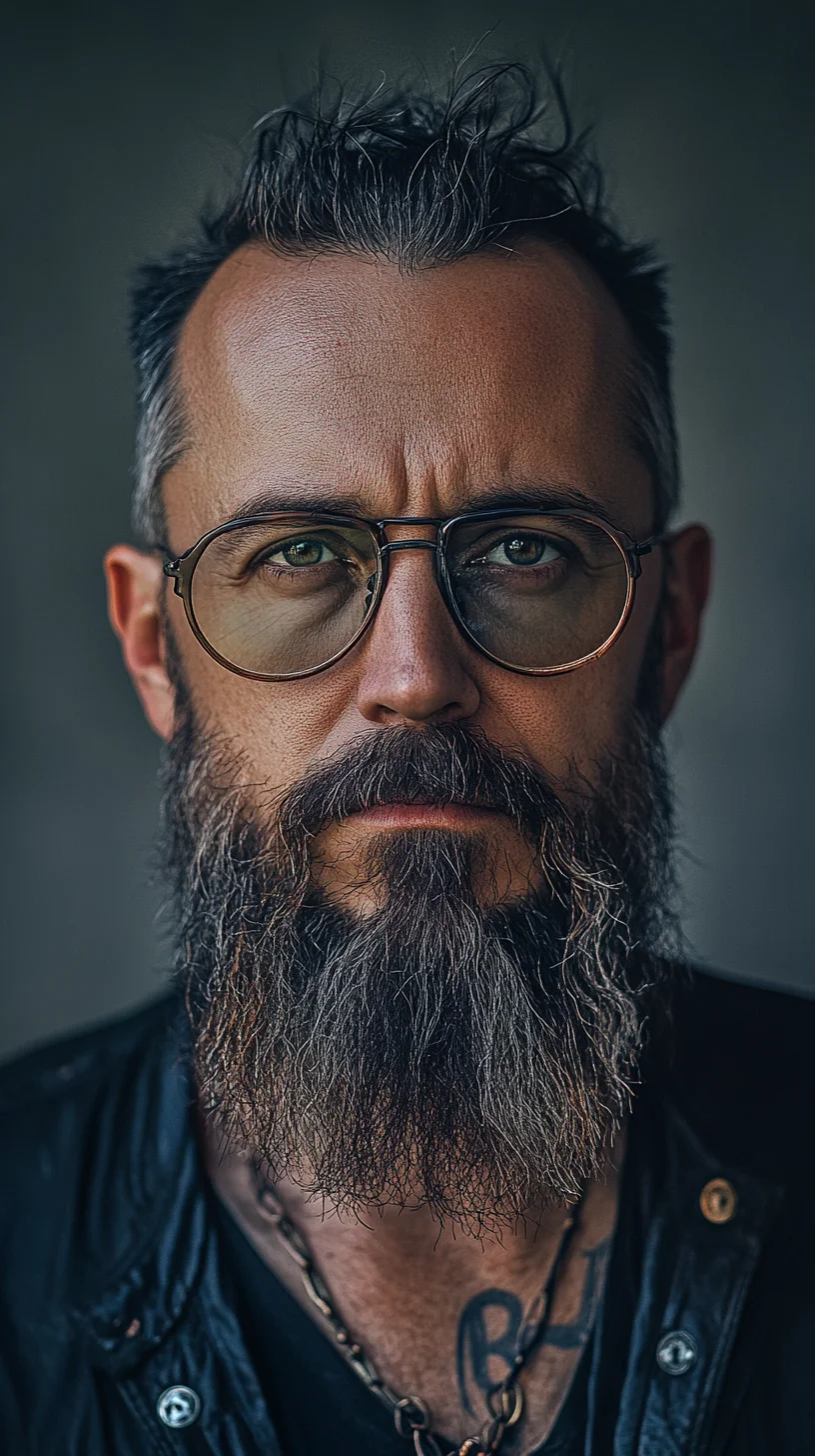 Embrace the Rugged Charm of a Full, Well-Defined Beard Style