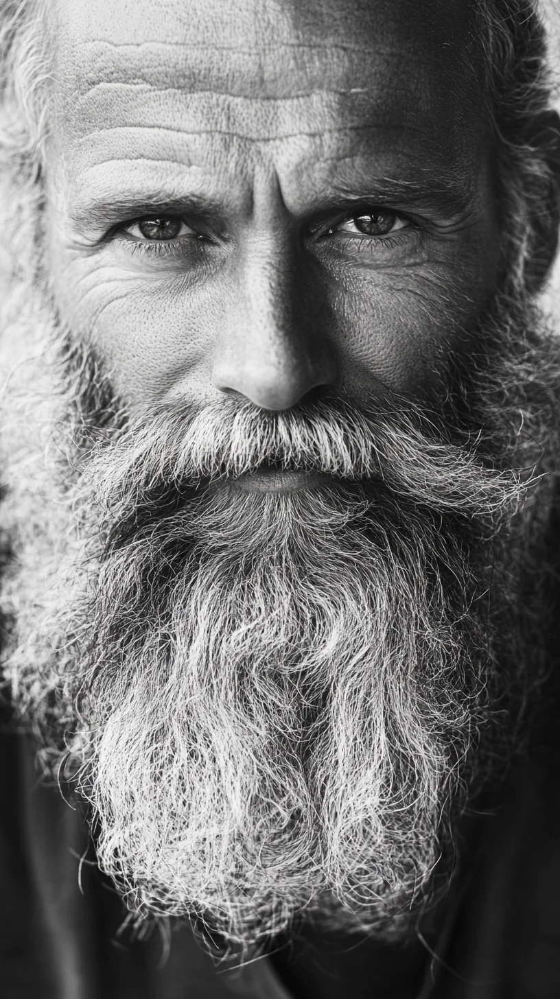Embrace the Rugged Charm of the Full Textured Beard Style