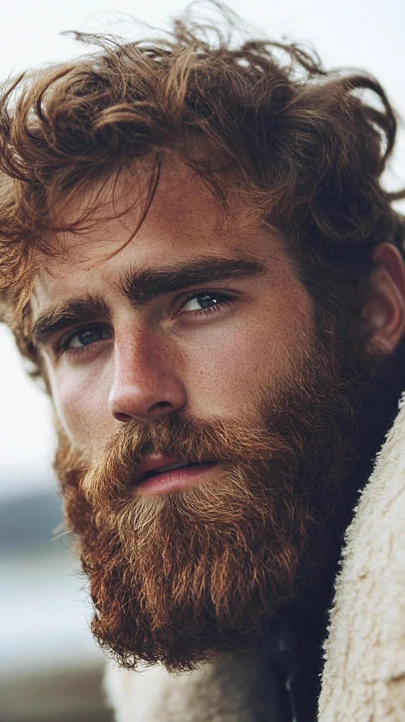 Embrace the Rugged Charm of the Full, Textured Beard Style