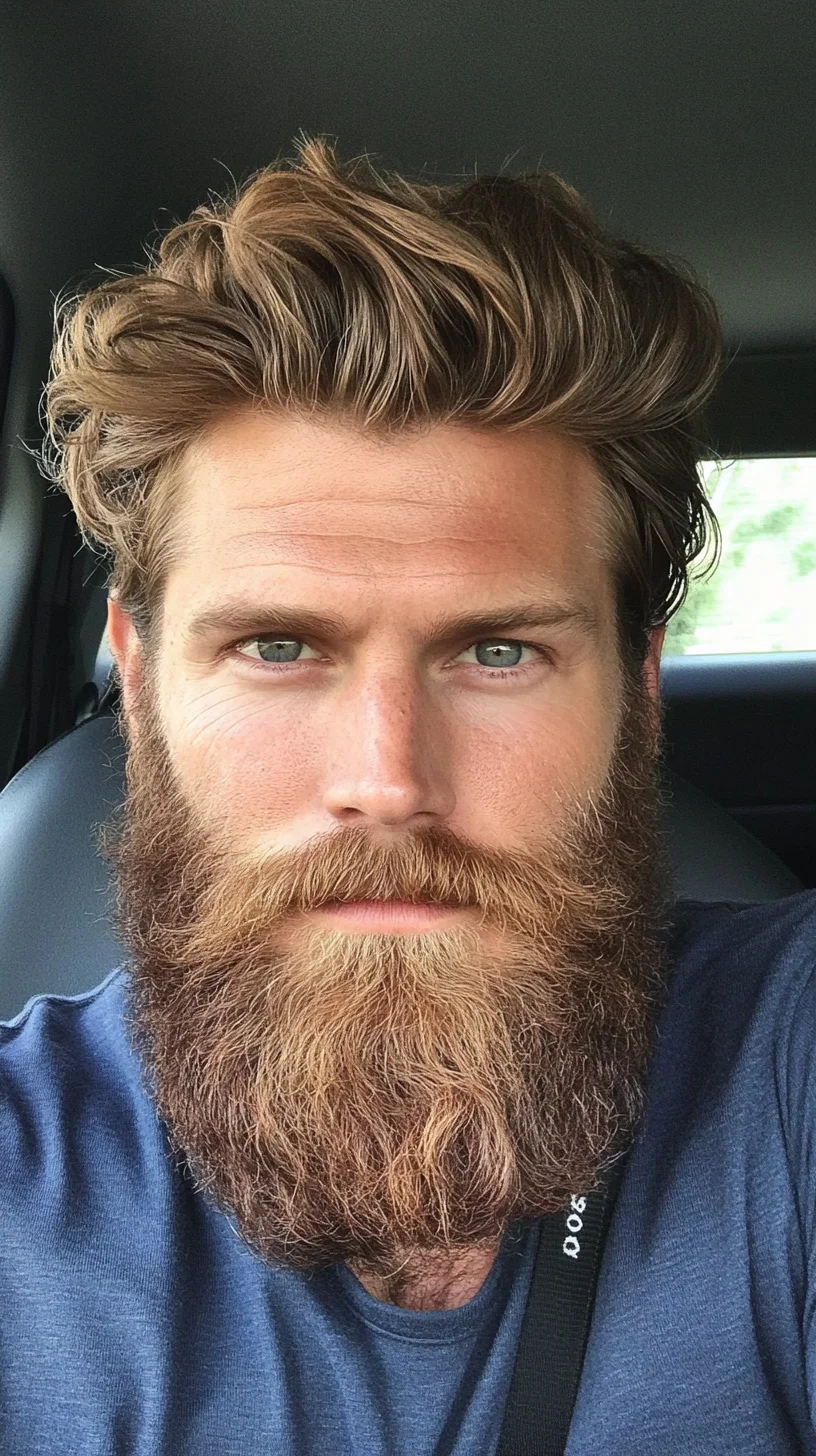 Embrace the Rugged Charm: The Full, Voluminous Beard Style
