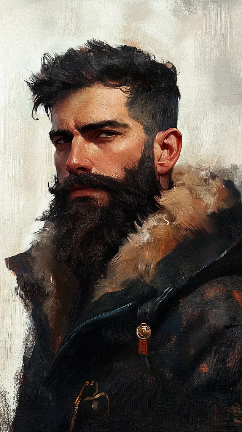 Embrace the Rustic Charm: The Full Beard with Defined Cheeklines