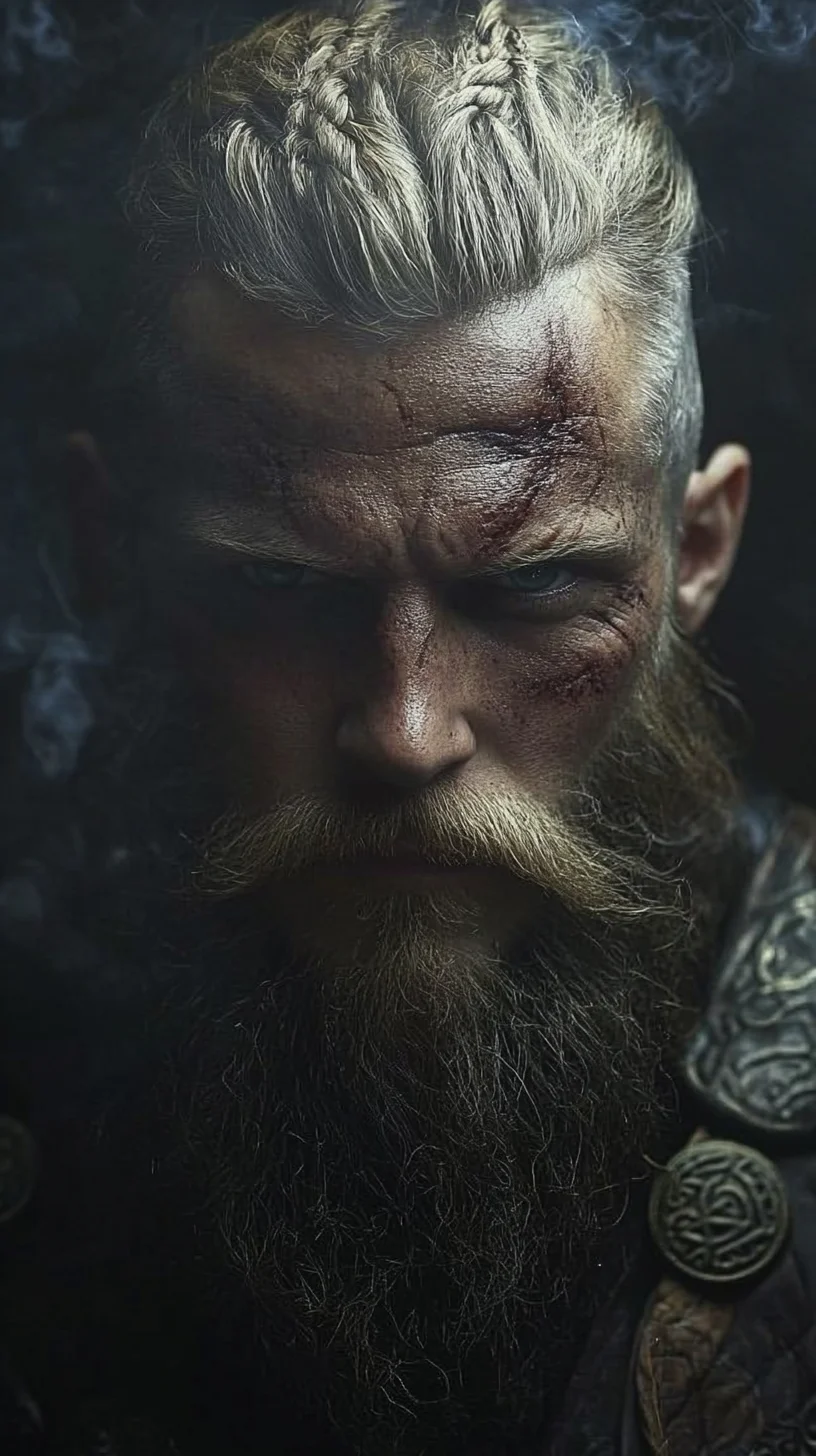Embrace the Viking Look: Bold Beards with Braided Hair for a Fierce Presence