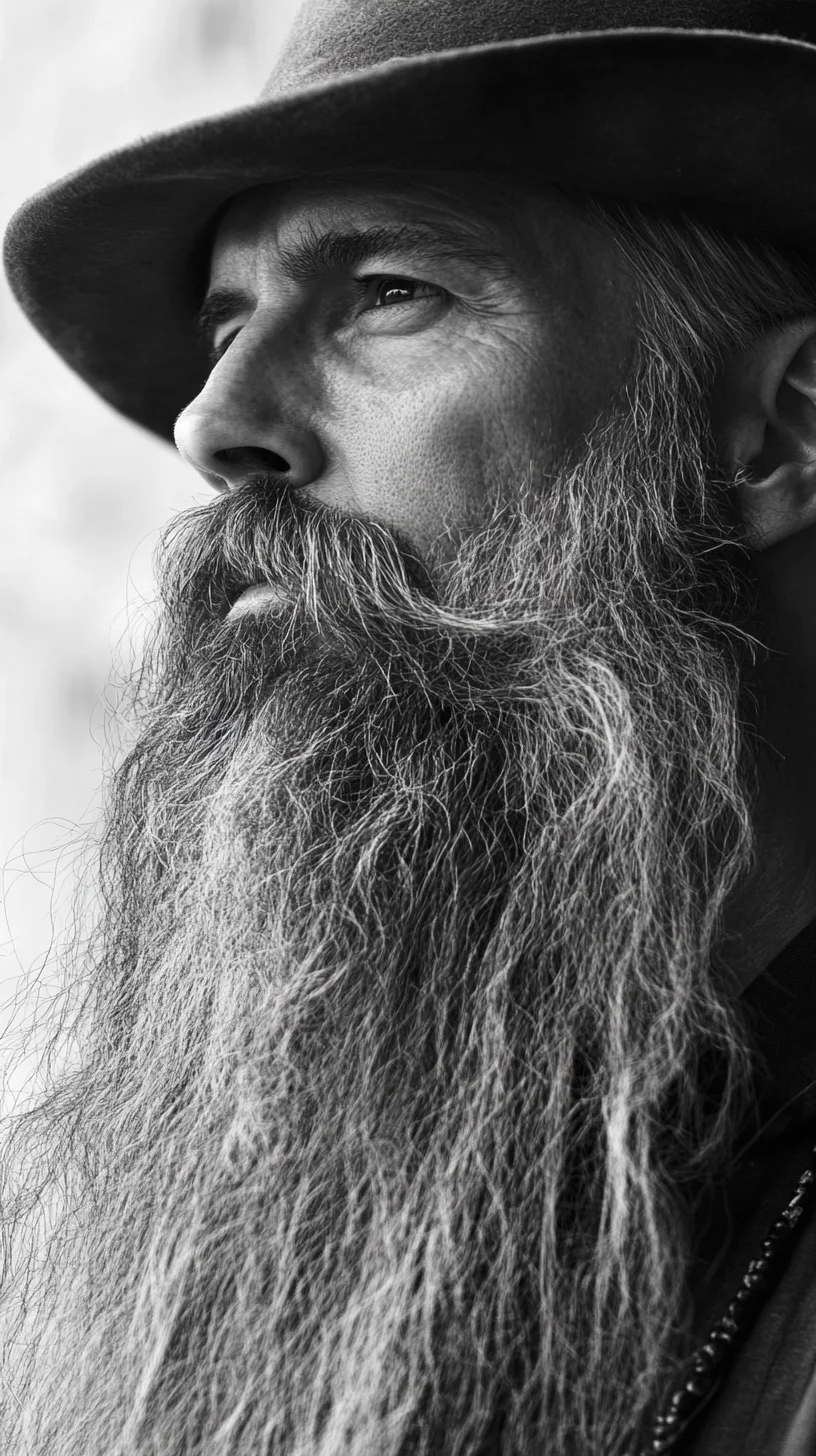 Embrace the Viking Spirit: The Majestic Full Beard with a Defined Shape