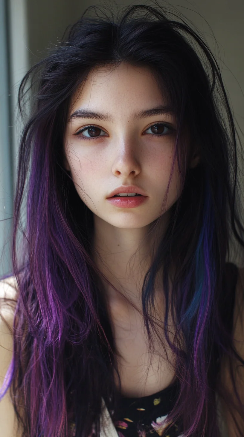 Embrace the Wild: Effortless Beachy Waves with Vibrant Color Accents