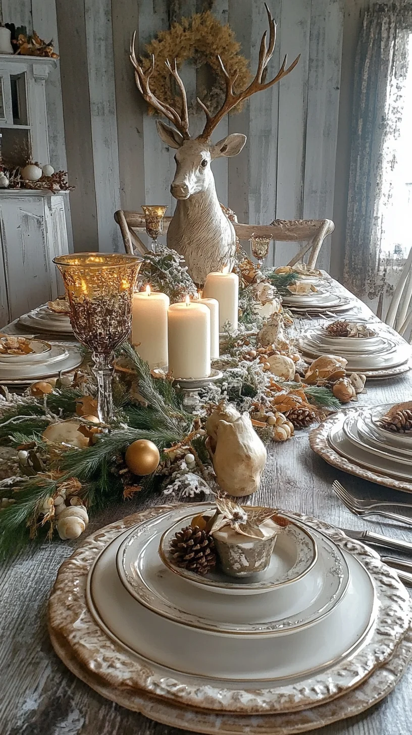 Embrace Timeless Elegance: A Rustic Winter Wonderland Dining Experience
