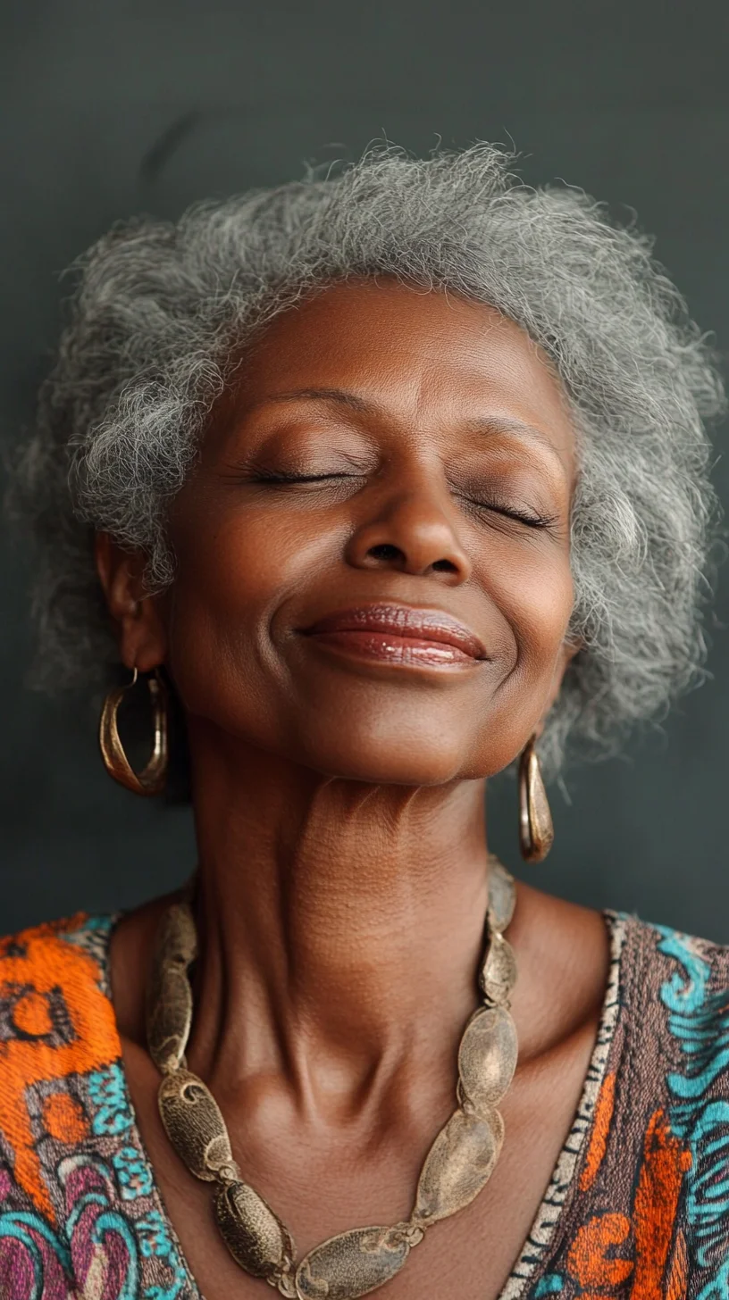 Embrace Timeless Elegance with Beautiful Silver Curls