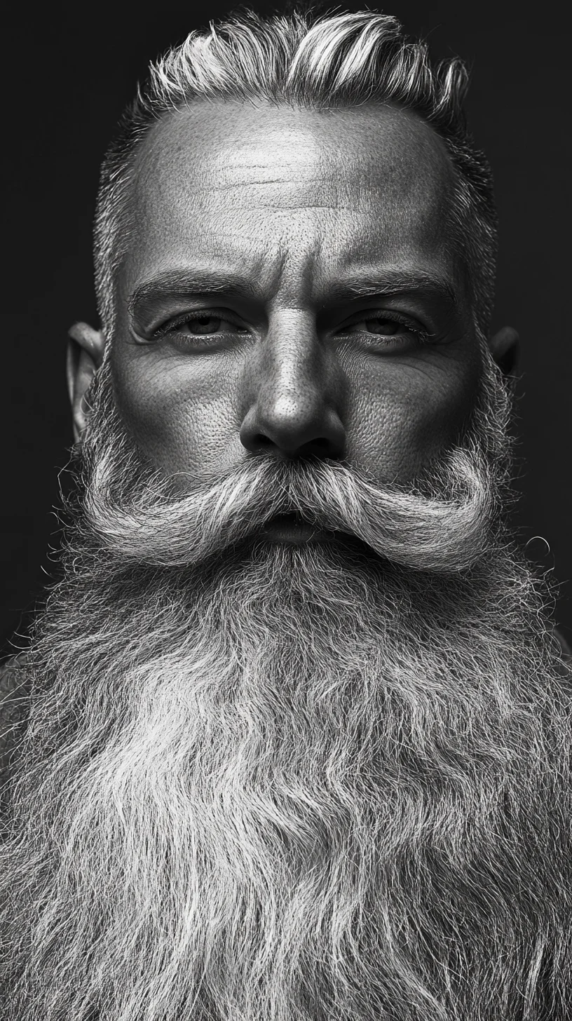 Embrace Timeless Elegance with the Distinguished Handlebar Beard