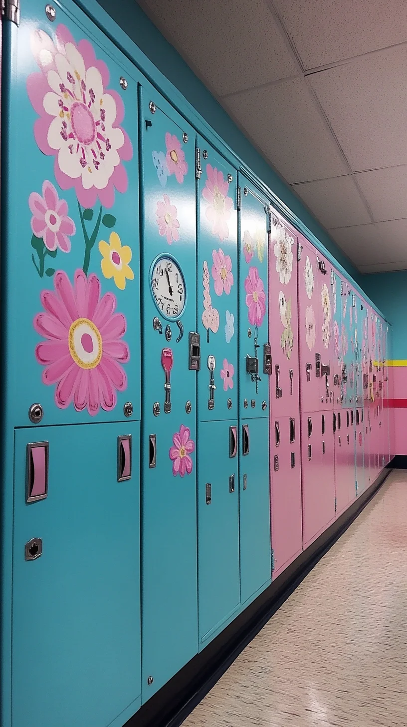 Embrace Whimsy: Floral-Inspired Lockers for Playful Spaces