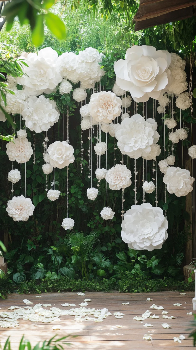 Enchanting Floral Elegance: Transform Your Space with Whimsical Paper Blooms