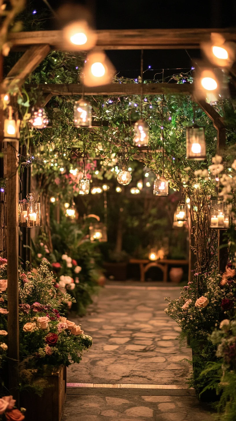 Enchanting Garden Path: Create a Dreamy Outdoor Oasis with Ambient Lighting