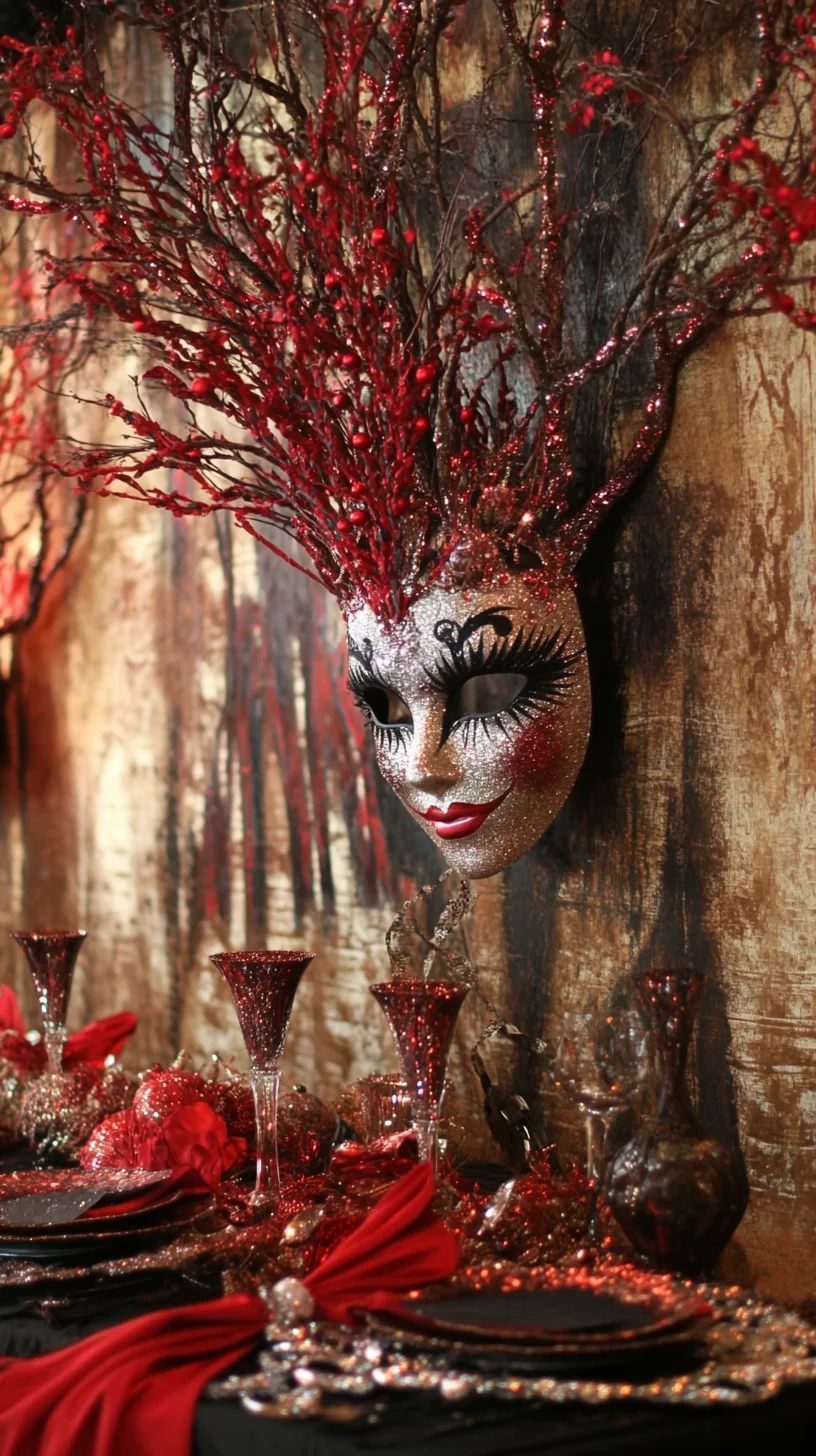 Enchanting Glamour: Embrace the Allure of Dramatic Masquerade Decor