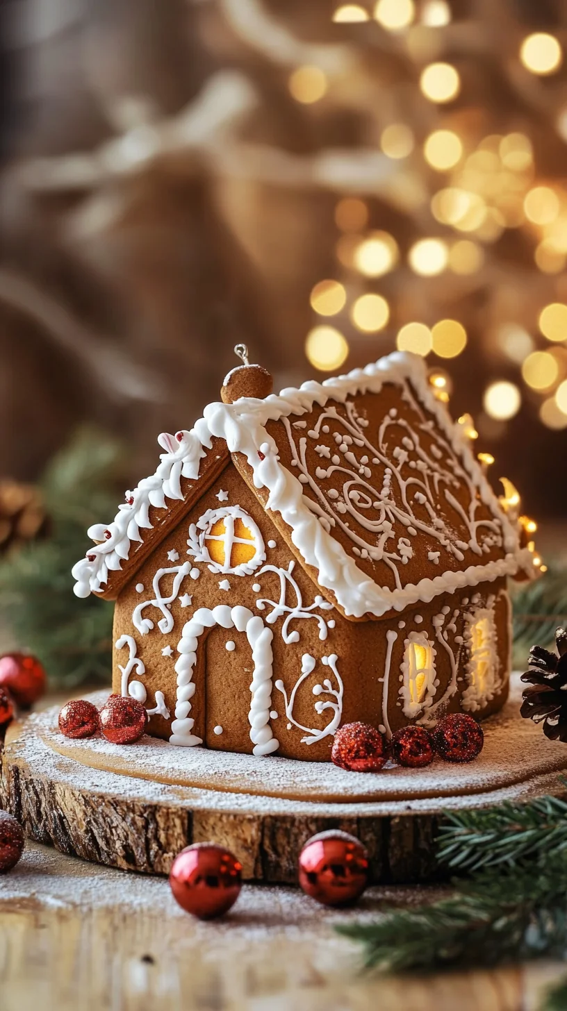 Enchanting Holiday Charm: Cozy Gingerbread House Decor