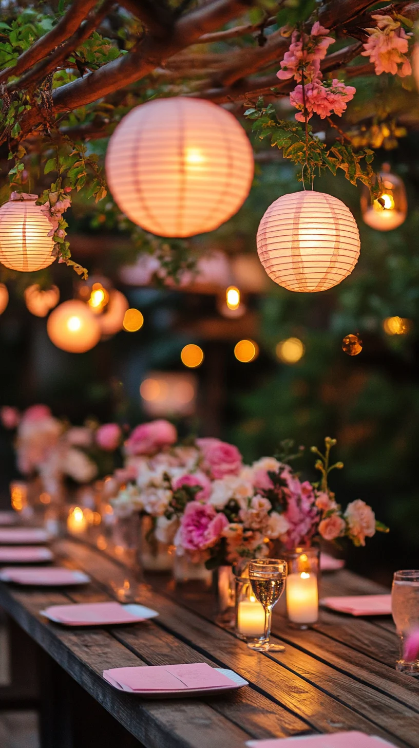 Enchanting Outdoor Elegance: Transform Your Space with Romantic Lantern Decor