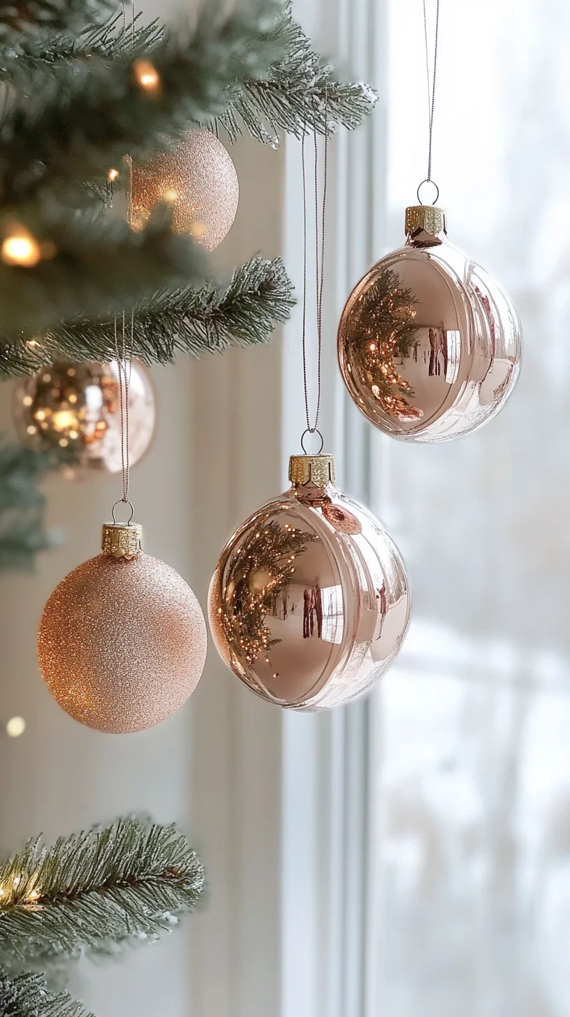Enhance Your Holiday Spirit with Elegant Rose Gold Accents
