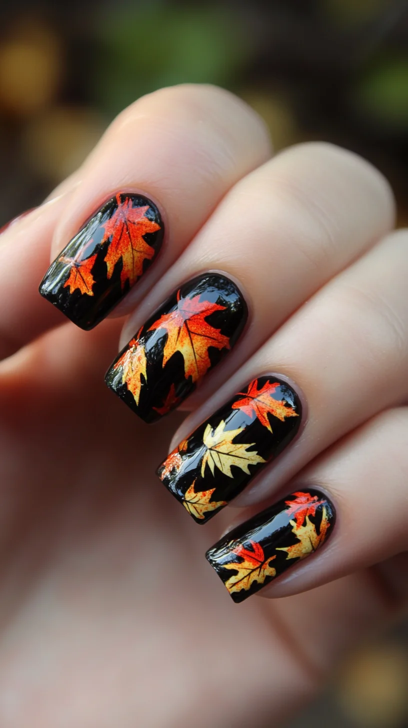 Fall-Inspired Leaf Art: Embrace Nature with Stunning Nail Designs!