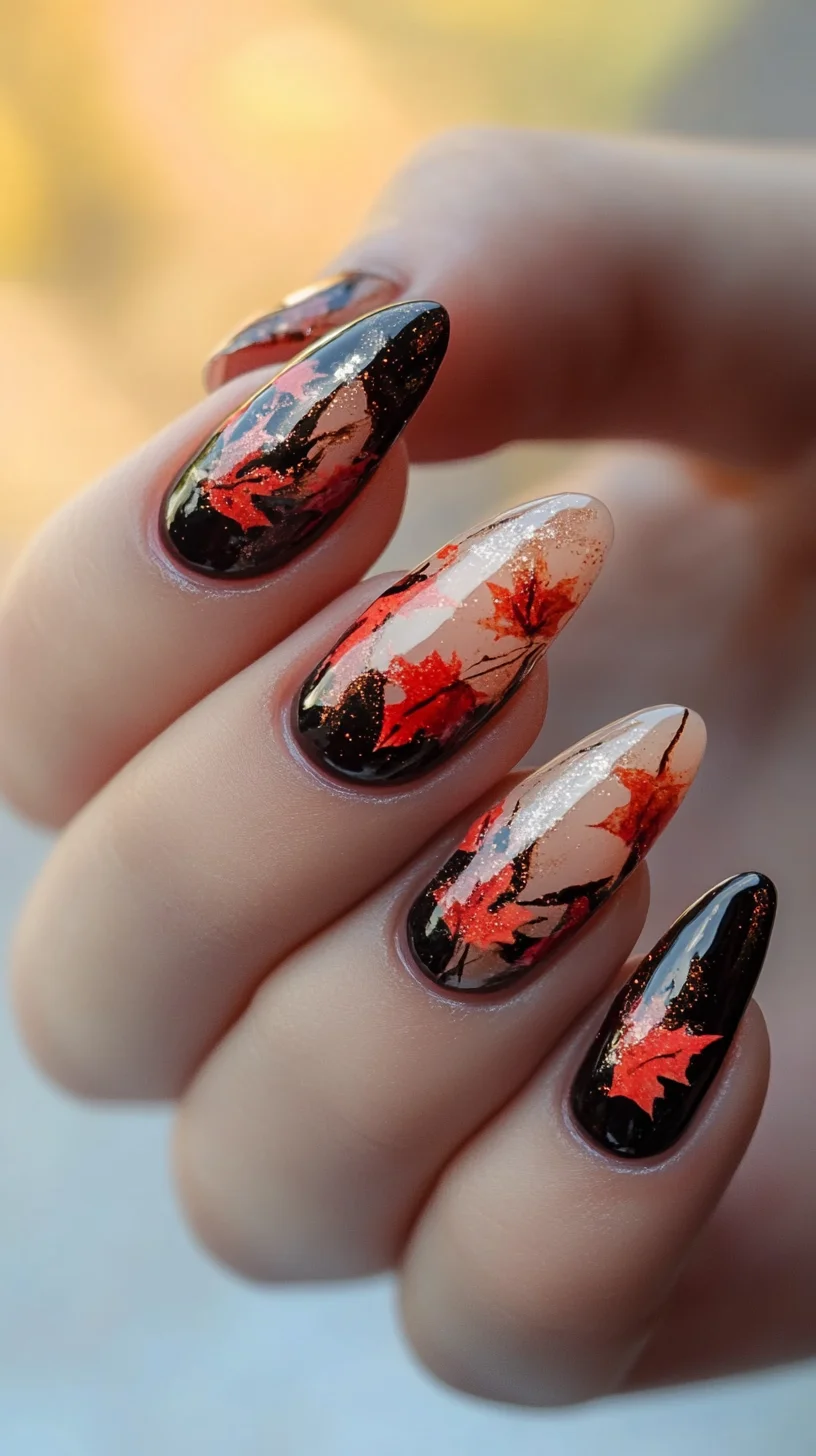 Fall-Inspired Nail Art: Embrace Autumn with Captivating Leaf Designs