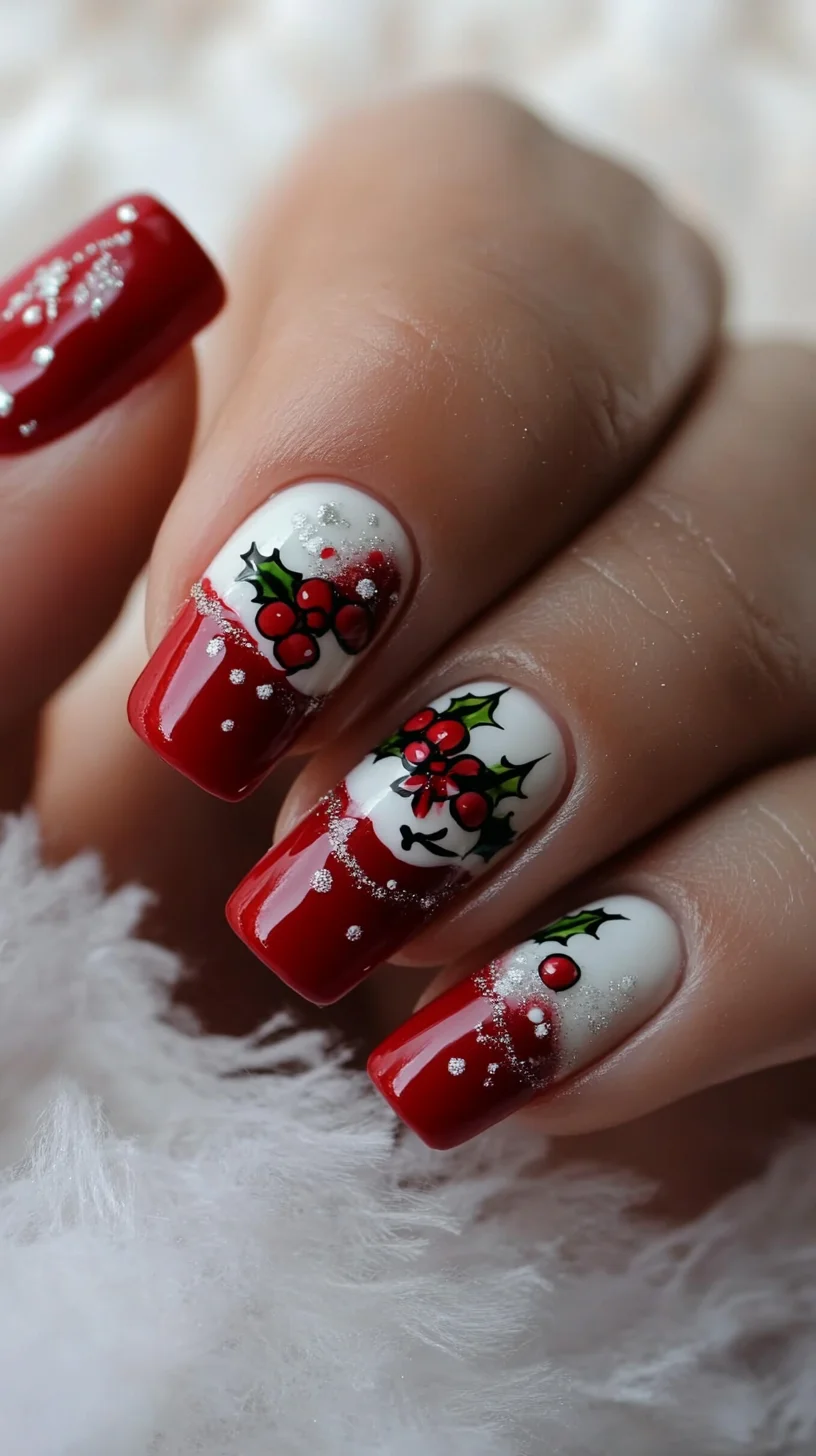 Festive Elegance: Charming Holiday Nail Art with Seasonal Flair