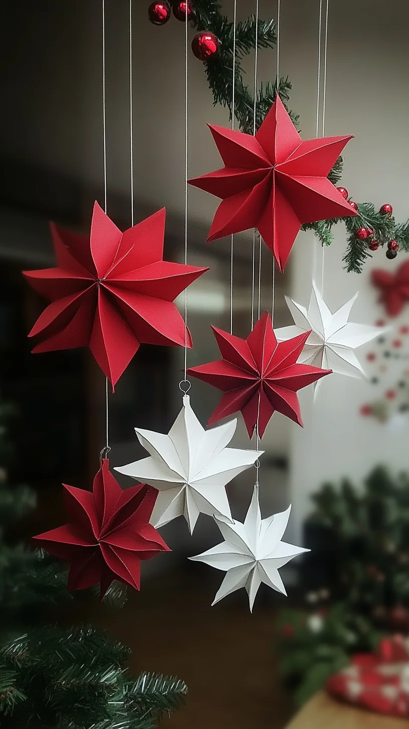 Festive Paper Stars: Elevate Your Holiday Decor with Whimsical Charm