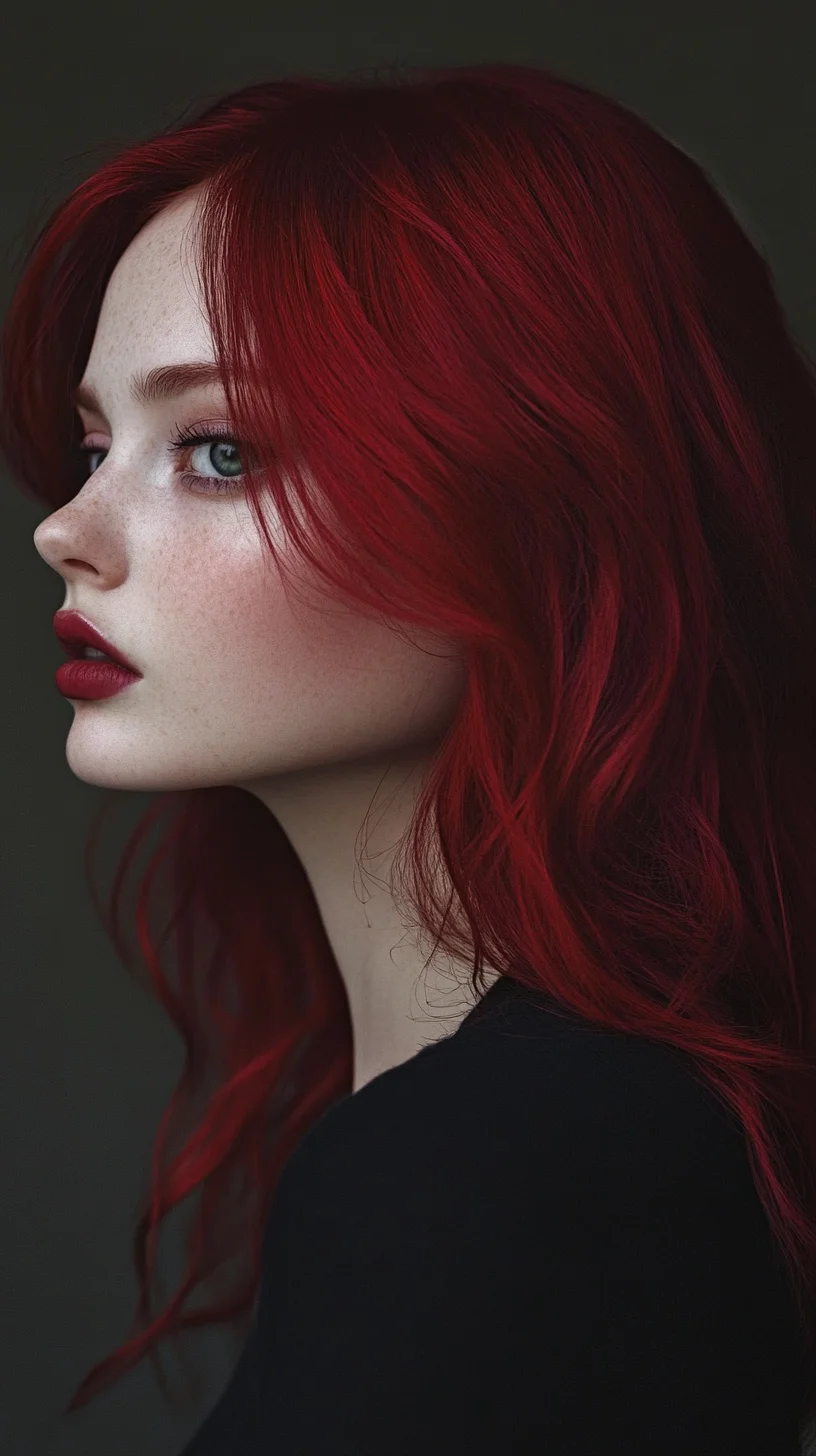 Fiery Red Waves: Embrace Boldness with Luxurious, Luscious Locks